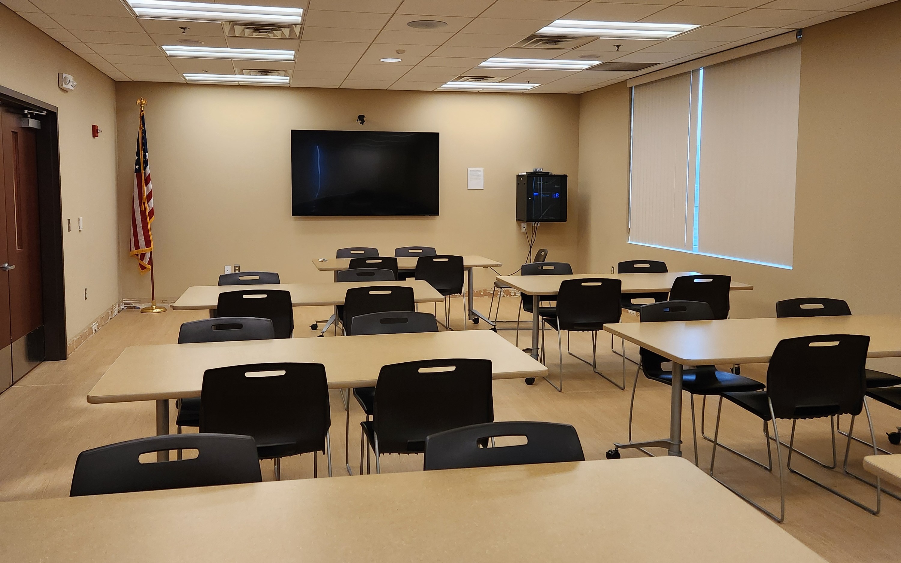 classroom style setup