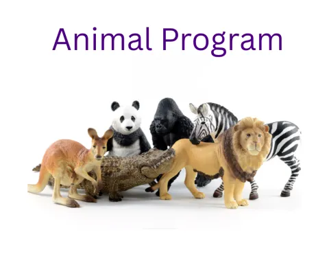 plastic animals in a group
