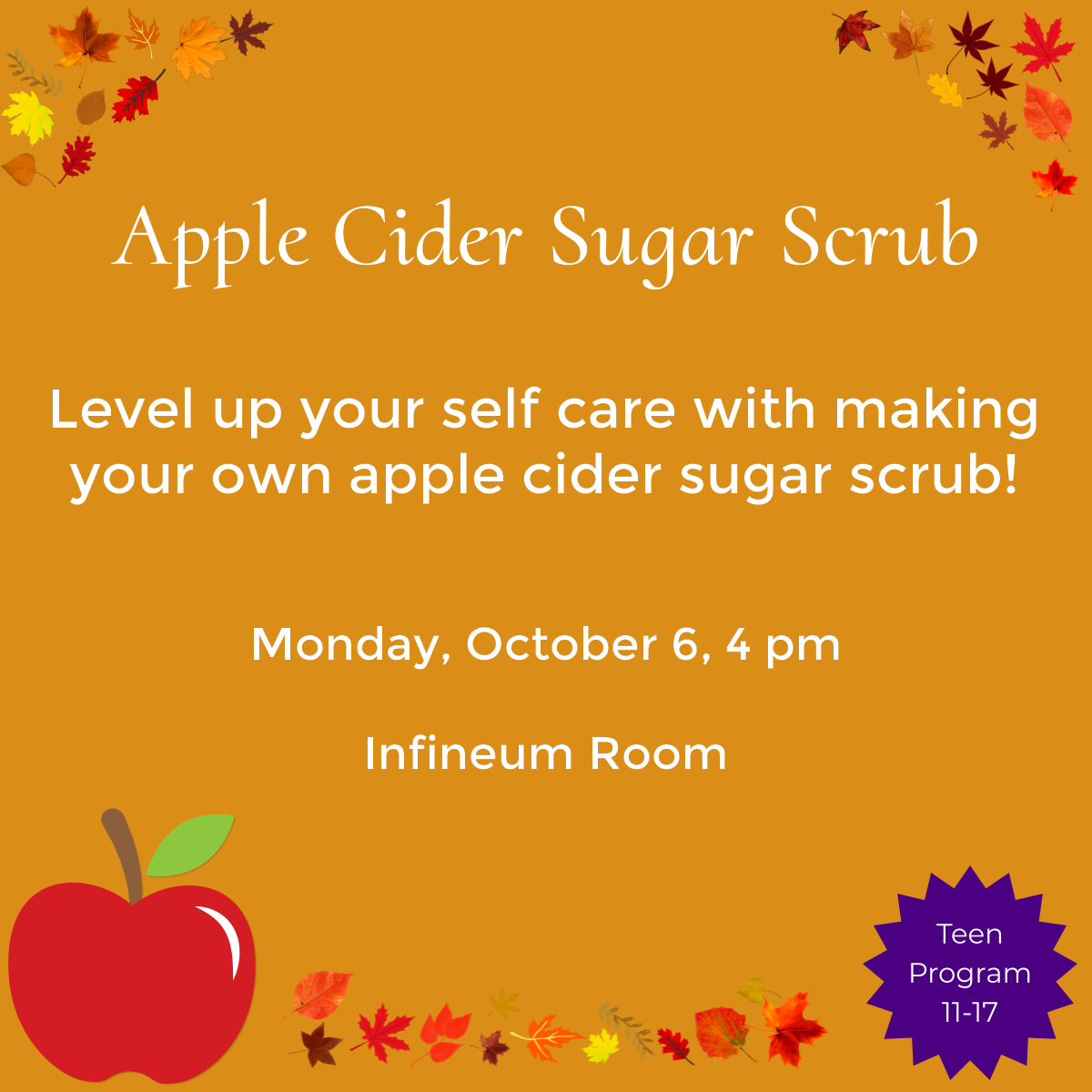 apple cider sugar scrub